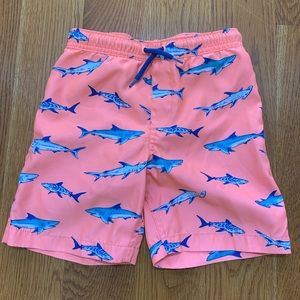 Lands End Boys Shark Swim Trunks (7)